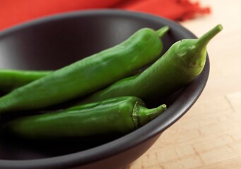 Green Chili Pepper, capsicum annuum