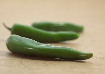 Green Chili Pepper, capsicum annuum