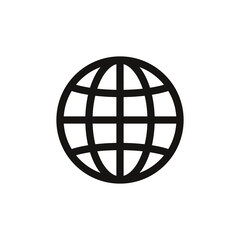 Simple globe related outline icon. Element for mobile concept and web apps. Thin line vector icon for website design and development, app development. Premium pack.