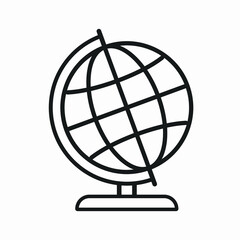 Earth globes isolated on white background. Flat planet Earth icon. Vector illustration.