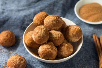Homemade Fried Cinnamon Sugar Donut Holes