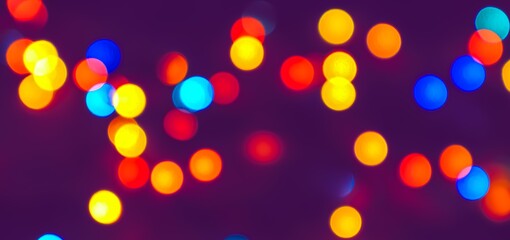 Festive background bokeh defocus light blurred colored lights
