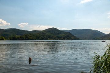 Fototapeta na wymiar piediluco lake in the province of terni