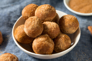 Homemade Fried Cinnamon Sugar Donut Holes