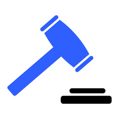  judgement symbol icon black and blue