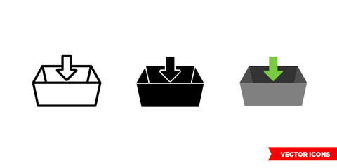 Item icon of 3 types color, black and white, outline. Isolated vector sign symbol.