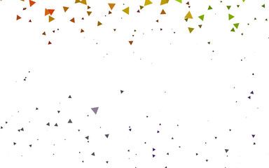 Light Multicolor, Rainbow vector cover in polygonal style.