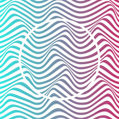 WAVY LINES ABSTRACT WITH GRADIENT COLOR PATTERN TEMPLATE VECTOR. COVER DESIGN 