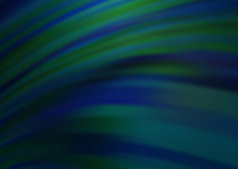 Fototapeta premium Dark BLUE vector pattern with bent ribbons.