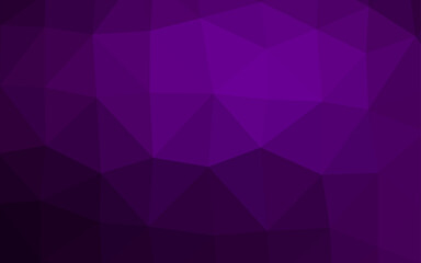 Obraz premium Dark Purple vector low poly layout.
