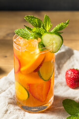 Refreshing Boozy PImms Cup Cocktail