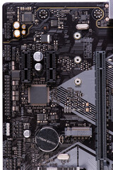 Computer mother board close-up