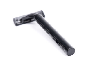 New black plastic disposable shaver