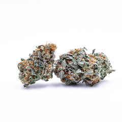 Cannabis Marijuana taken in white background