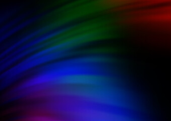 Obraz premium Dark Multicolor, Rainbow vector background with lamp shapes.