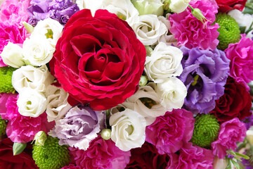 A beautiful bouquet of flowers. Close up