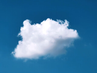 Fototapeta premium Blue sky with fluffy white cloud