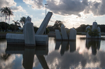 Crystal square in the urban military sector in BrasíliaDF