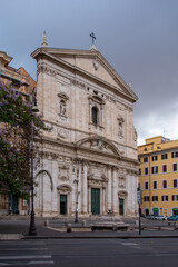 Fototapeta na wymiar Santa Maria in Vallicella, Italian: Chiesa Nuova, Rome, Italy-
