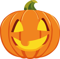 Vector illustration of a halloween pumpkin