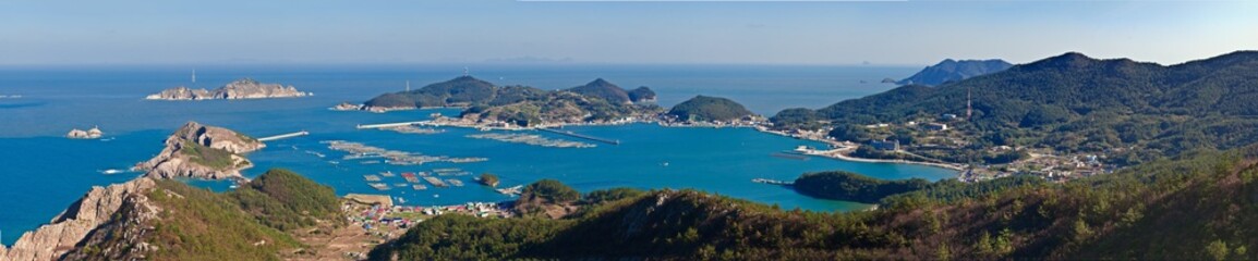 Naklejka na ściany i meble View of Heuksando Island, South Korea