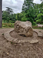 ancient stone statue