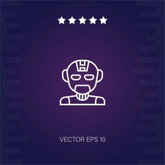 artificial intelligence vector icon modern illustration