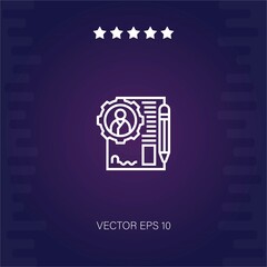 contact vector icon modern illustration