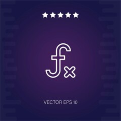 function vector icon modern illustration