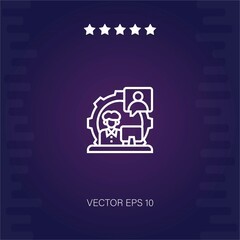 customer support vector icon modern illustration