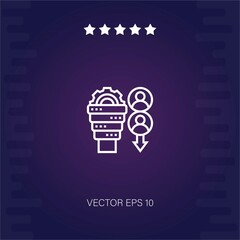 on demand vector icon modern illustration