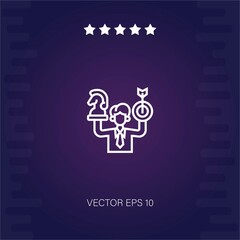 business strategy vector icon modern illustration