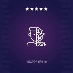 machine learning vector icon modern illustration