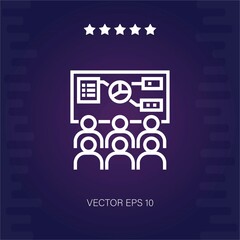 presentation vector icon modern illustration