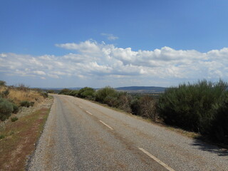 Fototapeta na wymiar Country mountain road. Spain