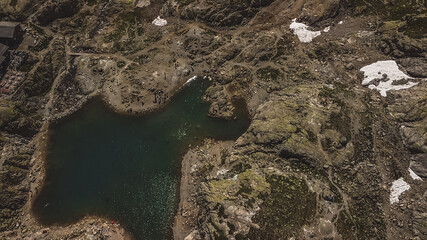 French alps mountain view