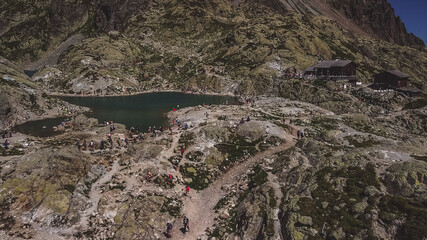 French alps mountain view