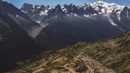 French alps mountain view