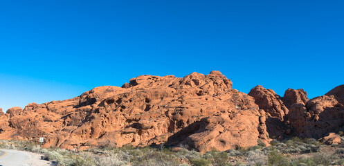 Views of the Valley of Fire, near Las Vega, Nevada, USA