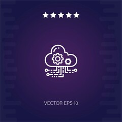 saas vector icon modern illustration
