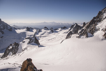 French alps mountain view Chamonix-Mont-Blanc