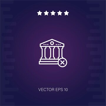 Unbanked Vector Icon Modern Illustration