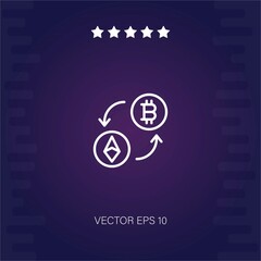 currency exchange vector icon modern illustration