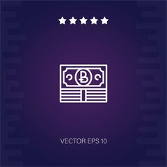 bitcoin vector icon modern illustration