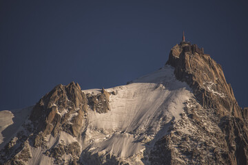 French alps mountain Chamonix-Mont-Blanc  Aiguille du Midi