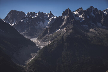 French alps mountain view