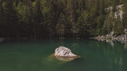 French alps lakes view