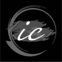 Initial handwriting/handwritten of signature logo