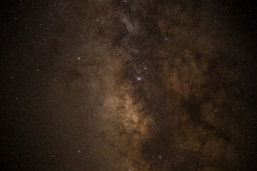close up of the Milky Way