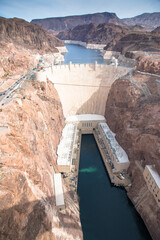 Hoover Dam, Black Canyon of the Colorado River, Nevada and Arizona, USA